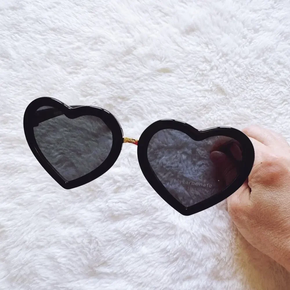 Pixie Black Girl Heart-shape Sunglasses